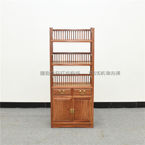 Chinese mahogany sideboard solid wood tea cabinet locker Myanmar rosewood cabinet restaurant storage cabinet cupboard