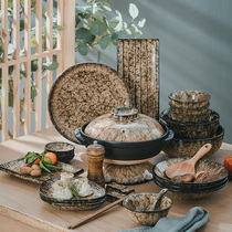 one thousand Drunk Creativity and Wind Dishes Suit Home Day Style Cutlery Suit Retro Personality Jingde Town Anti Burn Jo