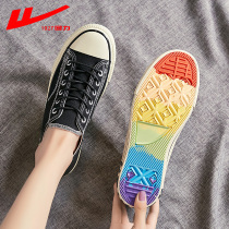 Warrior Huili official flagship store 2021 new canvas shoes women shoes casual board shoes INS trendy shoes women