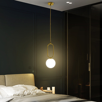 Full Copper Bedroom Lamp Bedside Chandelier Nordic Light Lavish Modern Minimalist Bar Terrace Restaurant Chandelier Creative Personality Luminaire