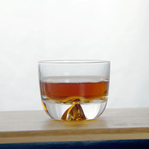 Japanese-style heat-resistant handmade glass Mount Fuji Tibetan Gold Cup individual cup drawing Gold Cup Master Cup kung fu tea cup tea set