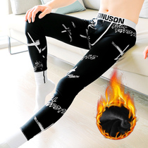 SQINUSQN Lion Chino Mens Warm Pants Plus Fleece Thick Autumn Pants Winter Leggings Boys ShirtLine Pants