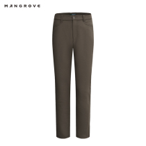 Mangov mangrove casual outdoor mens stretch pants anti-splashing hair trousers autumn and winter plus velvet warm