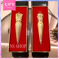 Spot Christian Louboutin Radish Lipstick Queen Scepter CL505M Black Tube 001M Gift Box