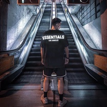 FOG FEAR OF GOD double line ESSENTIALS Tide brand high street loose men and women with reflective short sleeve t-shirt