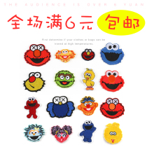 Patch clothes jeans Joker Embroidery Fashion decorative stickers handmade DIY cartoon cute Sesame Street cloth stickers