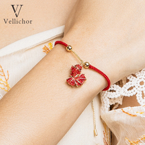 Chinese style red goldfish red rope bracelet female ins fashion Zodiac New Year gift in Vellichor year