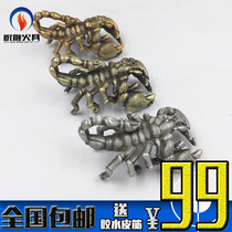 (Wishing Thaw) DIY European version of the stamp ZP applies kerosene lighter to decorate gold and silver solid scorpion