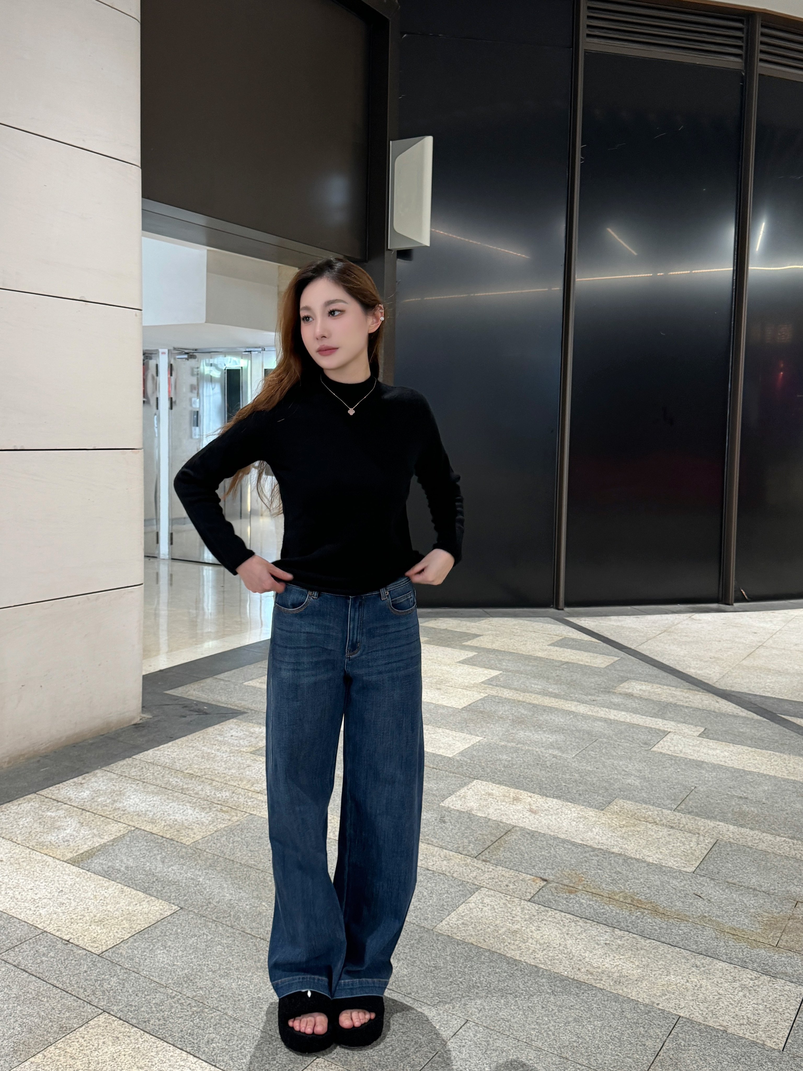 伊芙丽镇店春夏爆款 高腰设计拉长比例 弹力舒适不勒腿 朱珠代言