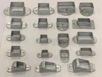 Stairway armrest fixed seat free of welding transverse square tube fixed foot galvanized 20mm * 40mm bracket base connecting piece