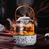 Taiwan Teapot High temperature resistant glass teapot Teapot Kettle Teapot Electric pottery stove Tea stove Special tea set