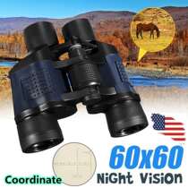60x60 binoculars with coordinates night vision binoculars high-resolution green film telescope