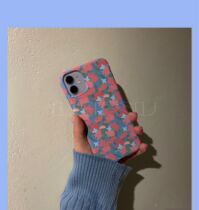 (Order) musemood Korea blue garden Apple phone case hard case half bag