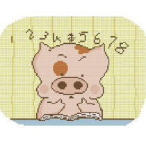 French DMC Cross Stitch Kit Living Room - McDull Count - DK142