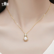 Natural freshwater pearl necklace ins Wind light luxury niche senior sense choker 2021 New Tide send mother