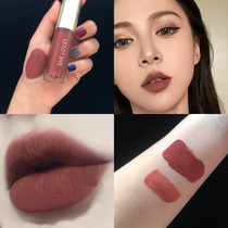 Eat brown lipstick light European and American wind lip glaze female students cheap domestic niche silk pumpkin Velvet Matte