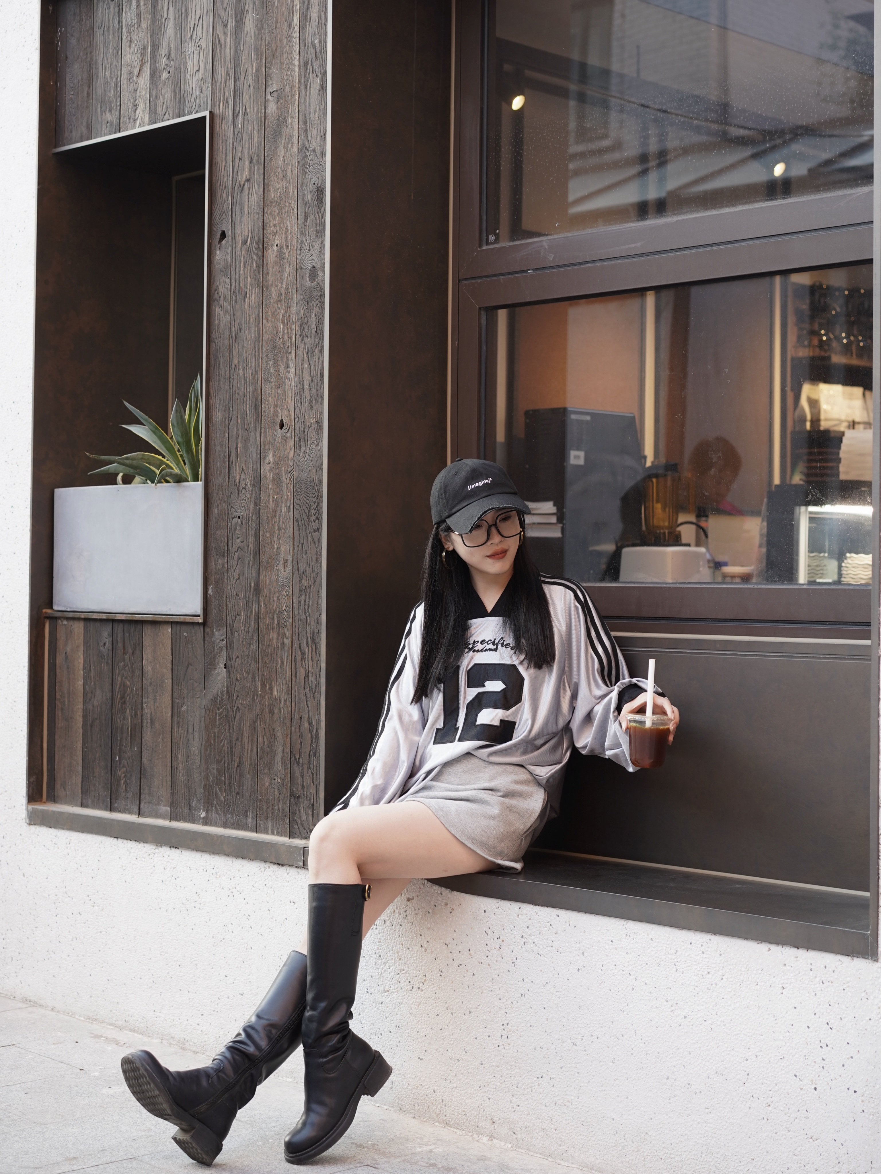 kisscat接吻猫[城市旅人]骑士靴，万茜方枪枪美洋同款真皮皮带扣复古英伦风