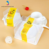 Round Transparent Light Milk Cheese Cake Packing Box Yogurt Cheesecake Box Baking West Point Honey Cake Box