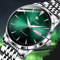 Watch Watch JLANDA Ginfunda Business Men Watch Double Calendar Steel Band Watch Watch Men Quartz Watch
