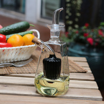 Double glazed oil and vinegar bottle two-in-one Western kitchen soy sauce bottle vinegar bottle hotel with restaurant net red shop creative