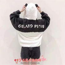 soft honey Soft couple pajamas Female Autumn and Winter Halloween Panda Children parent-child home clothes