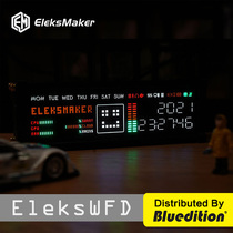 Eleks Creative Fluorescent Tube ClockLED Desktop Retro Swing Electronic Clock Picking Point