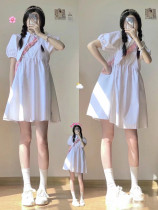 2022 Summer new foreign air law style first love little fresher sweet and small sub-bubble sleeveless shirt with reduced age