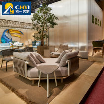 Nordic outdoor sofa creative Vine designer model room living room woven rope hotel garden outdoor terrace furniture