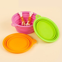 Soya Folding Bowl Pet Teddy Pooch Cat Folding Bowl Outdoor Out Drinking Water Bowl Portable Eating Basin Dog Bowl