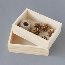 zakka wood desktop containing box hotel number plate finishing box debris box multi-meat plant flower pot small wooden case