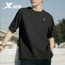 Special Step Short Sleeve T-shirt Mens 2022 Summer new loose Breathable Sweat-Sweat Quick Dry Fitness Sport Casual Blouse T