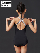 Dynasty Latin dance clothes girls childrens dance clothes childrens summer standard clothes jumpsuit practice clothes backless gym clothes