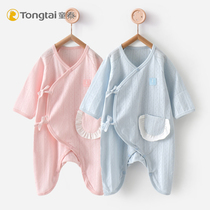 Tongtai newborn conjoined clothes men and women baby spring and summer cotton thin breathable mesh butterfly clothes air conditioning clothing