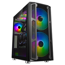 First Maruban 3 computer case glass side through desktop EATX case send two 20CM fans RGB synchronization