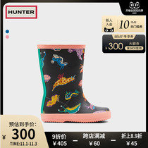 Hunter UK light small childrens boots monster print waterproof non-slip men and women childrens rain shoes tall baby rain boots