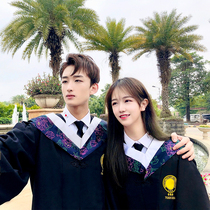 Graduation Postgraduate Bachelors Suit Doctoral College Student Literary Science Degree Tie Collar Subsuit Art Lovers