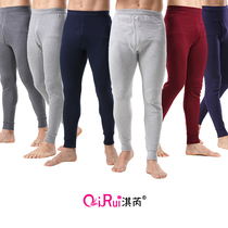 Mens autumn pants Mens single cotton warm pants line pants tight cotton pants thin autumn and winter leggings