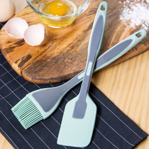 Japanese silicone scraper baking tool cake soft scraper high temperature resistant Kitchen pancake food grade oil brush set
