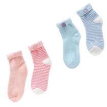 British NA41111-58-2 NA41111-59-3 autumn and winter childrens warm towel socks 2 pairs