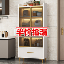Side cabinet light luxury living room wall wine cabinet modern simple storage locker sub kitchen cabinet cupboard cupboard locker