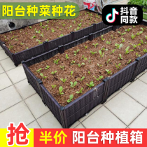 Plantation of the balcony of the potted planting pot and potted artist luxury long-form vegetable plastic room special household size