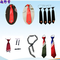 Sailor dance tie for men and women free to play wild narrow Korean version of the British zipper casual wedding square dance small tie