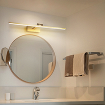 Mirror front light bathroom led waterproof non-perforated light luxury golden Nordic wash table cosmetic light mirror cabinet special