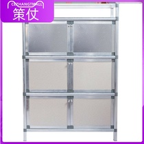 Rental room Home Sealed Bowls Cabinet Anti-Bug Simple Kitchen Aluminum Alloy Discharge Bowl Multilayer Cupboard cabinet Economy Type