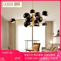 Postmodern chandelier light luxury creative personality dining room living room Nordic lamp bedroom study American Villa hanging lighting