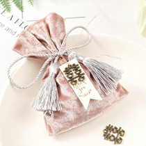 Velvet bag wedding gift bag Chinese wedding box European style gift candy packaging bag