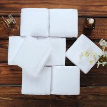 White small square towel Cotton hotel catering kitchen kindergarten KTV special pure cotton hand towel