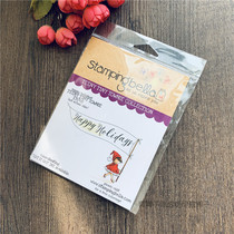 Stamping Bella Holiday Banner Happy Holidays Import Rubber Stamp