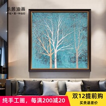 Restaurant decoration painting modern simple porch hanging painting pure hand-painted oil painting large size murals Dafen Village
