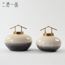 New Chinese creative ceramic art ornaments home model room coffee table porch living room study decorations decoration